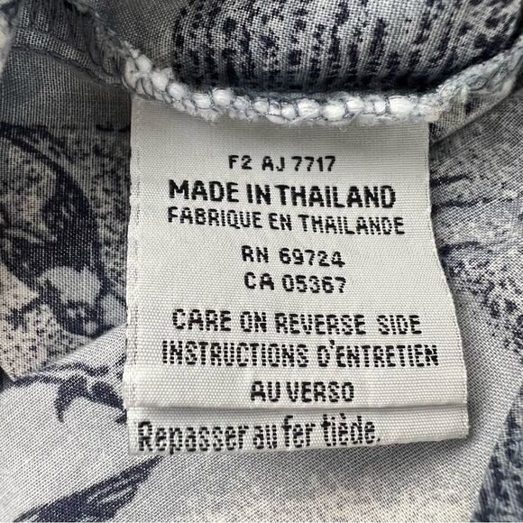 COLUMBIA Sportswear Men's Long Sleeve‎ Button Down Shirt Fish Print Outdoors - Picture 6 of 12